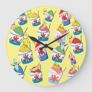 Relógio Grande Mikitiez rainbowania animemanga verão gelo