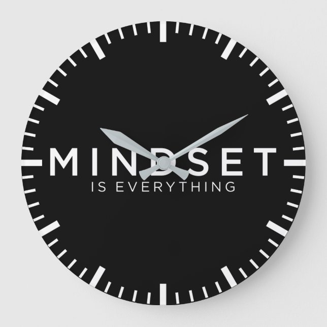 Relógio Grande Mindset É Tudo - Motivação (Frente)