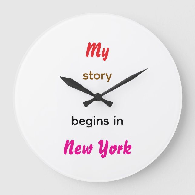 Relógio Grande Minha história começa em Nova York (Frente)