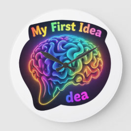 Relógio Grande Minha primeira ideia - Design criativo e inspirado