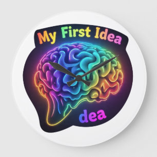 Relógio Grande Minha primeira ideia - Design criativo e inspirado