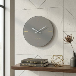 Relógio Grande Minimalist Architectural Wall Clock - Modern