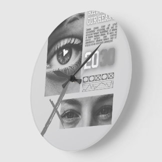 Relógio Grande Minimalist Wood Wall Clock – 10"