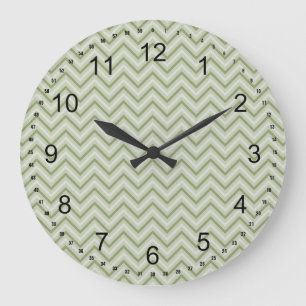 Relógio Grande Mint Chevron