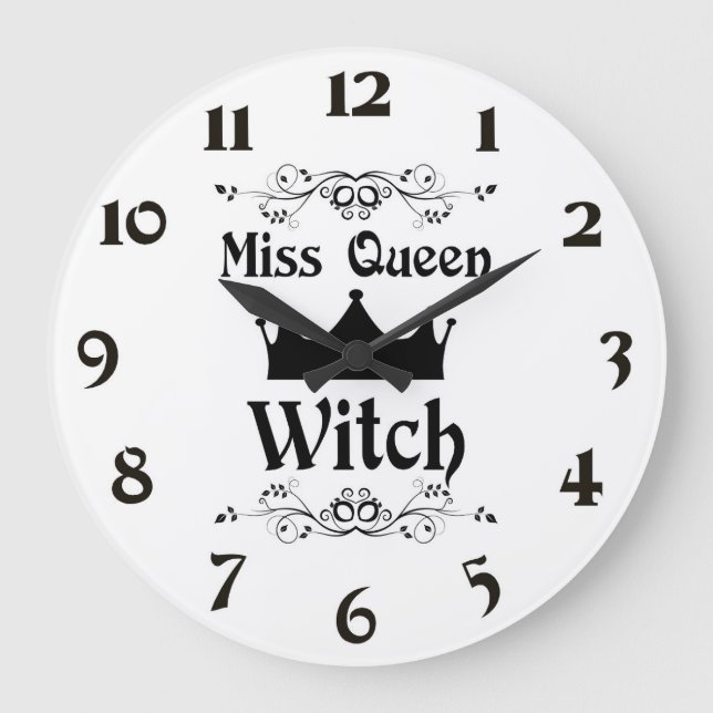Relógio Grande Miss Queen Witch Clock (Frente)