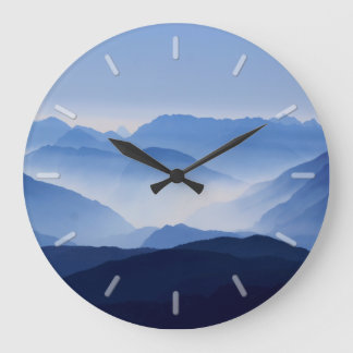 Relógio Grande Mistura Cênica Fumkey Blue Mountain Range