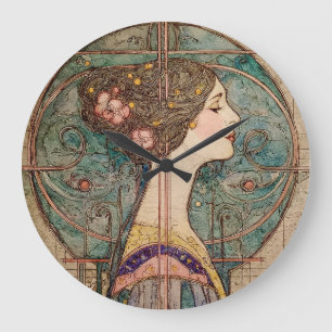 Relógio Grande Modelo Art Nouveau 