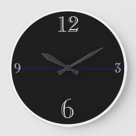 Relógio Grande Modern Black and White Large Clock