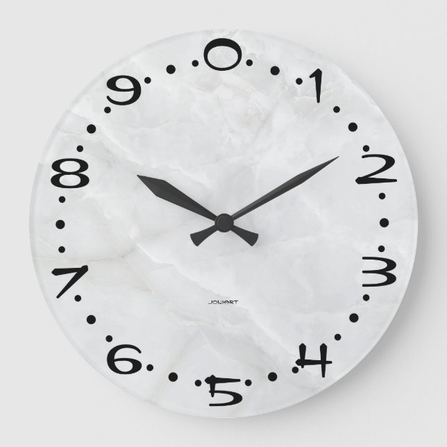 Relógio Grande Modern Decimal Time Base‑10 Number System Art Gift (Frente)
