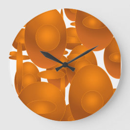 Relógio Grande Modern Retro Geometric Design