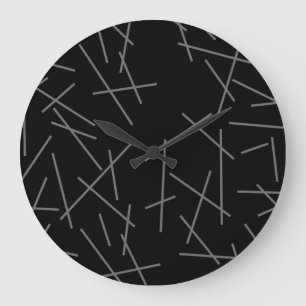 Relógio Grande Modern, simple, messy graphic line pattern