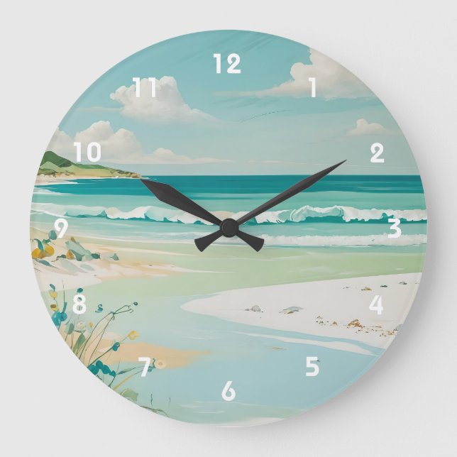 Relógio Grande Modo de Exibição Costeira Calm (Frente)