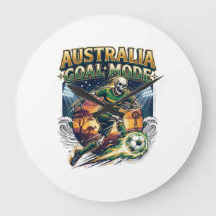 Relógio Grande Modo de Gol da Austrália Esqueleto Striker Nations
