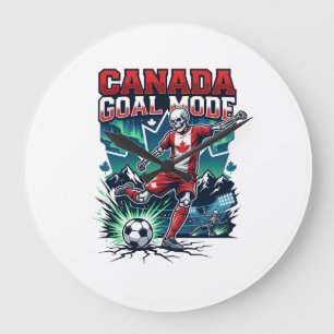 Relógio Grande Modo de Gol do Canadá Esqueleto de Ataque Nações D