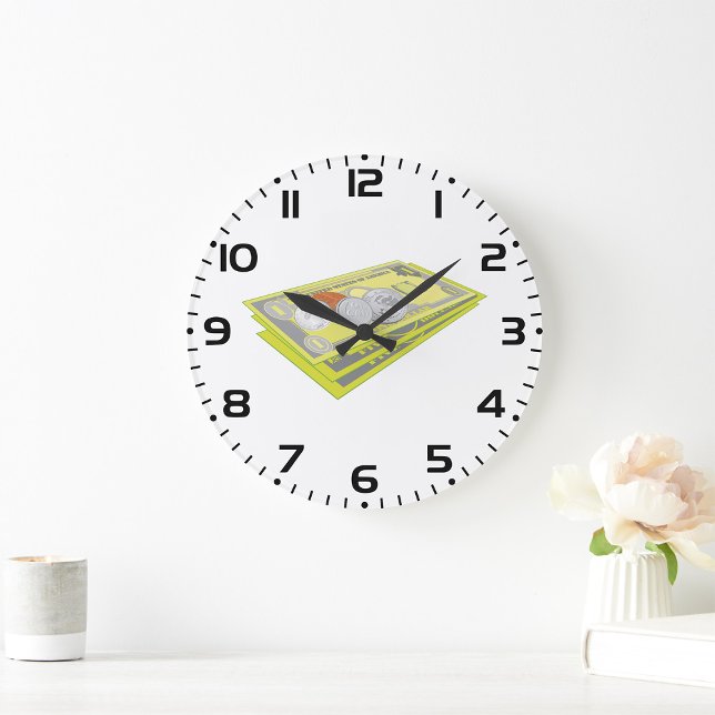 Relógio Grande Moeda e Moedas Coloridas Americanas (Criador carregado)