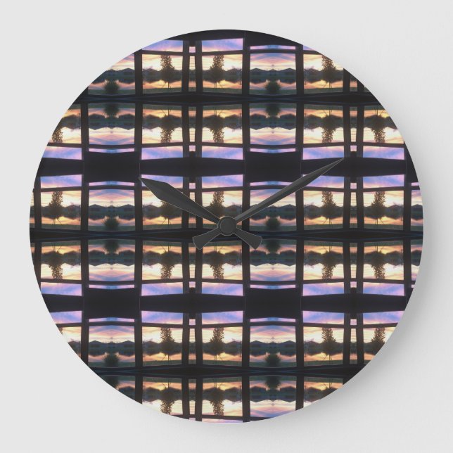 Relógio Grande Molde de Aquarela (Frente)