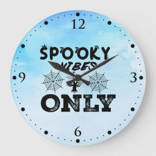 Relógio Grande Moletom Spooky Vibes Only-67293
