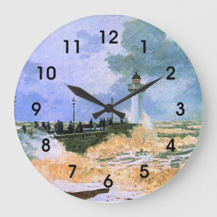 Relógio Grande Monet - O Molhe de Le Havre,