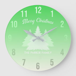 Relógio Grande Monograma do Nome da Família Personalizado