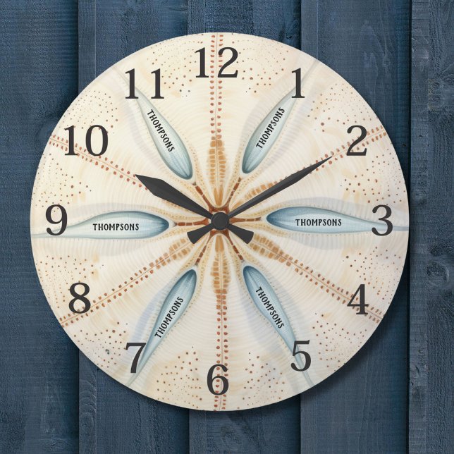 Relógio Grande Monograma moderno de Design de esportes de basebal (Criador carregado)