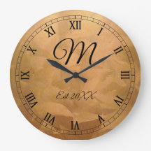 Monograma Personalizável Metálico de Cobre