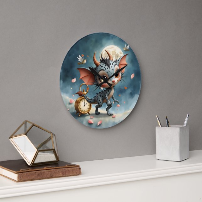 Relógio Grande Moonlit Creature Caelum Tickwing  (Escritório)