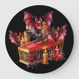 Relógio Grande Morcegos Vampiros