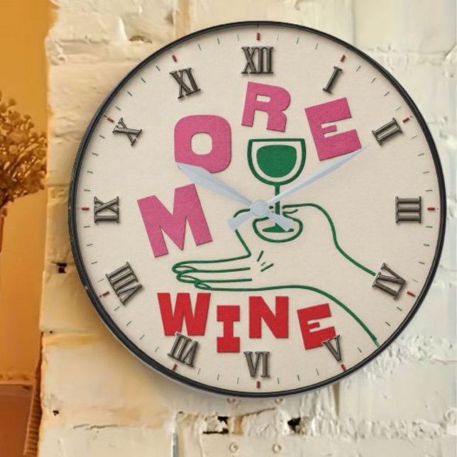 Relógio Grande More Wine Modern  (Criador carregado)