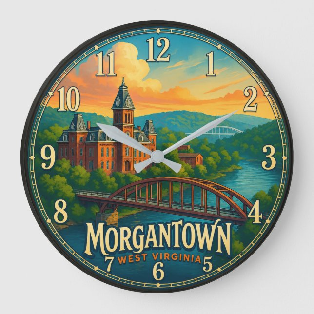 Relógio Grande Morgantown West Virginia  (Frente)