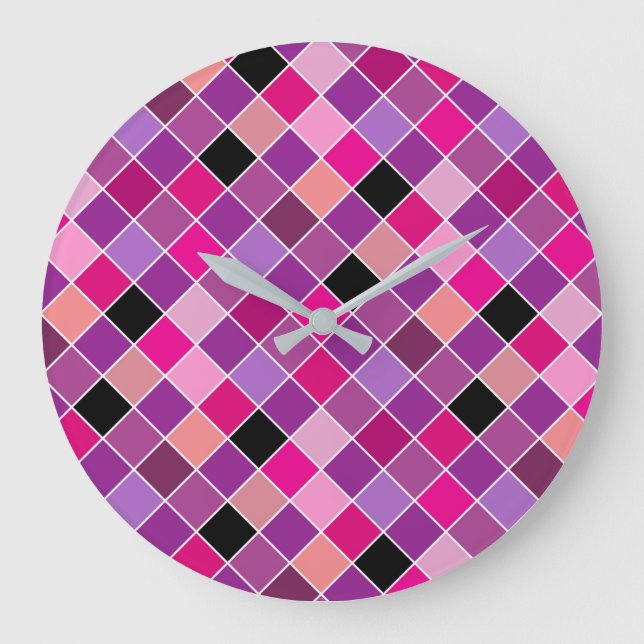 Relógio Grande Mosaico em vidro 10 (Frente)