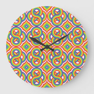 Relógio Grande Motifs Simples Coloridos Modernos