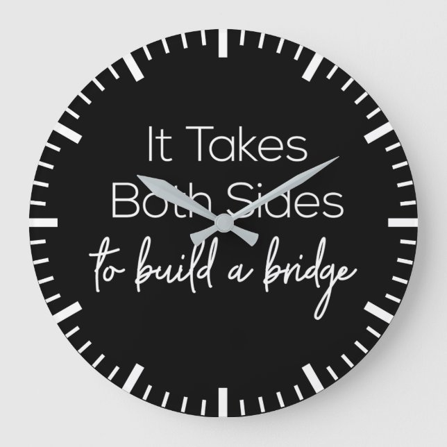 Relógio Grande Motivação da Trabalho em equipe Corporation (Frente)