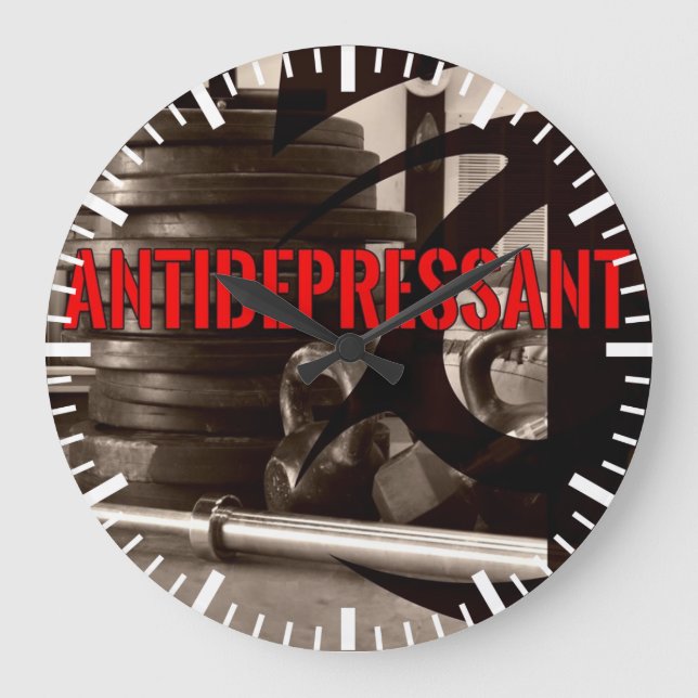 Relógio Grande Motivação de Workout de Gym de Construção de Porme (Frente)