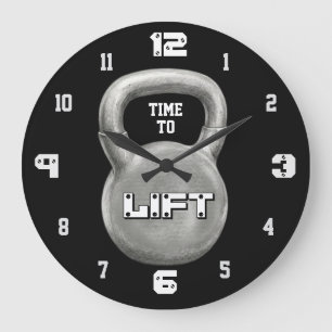 Relógio Grande Motivação Minimalista de Fitness