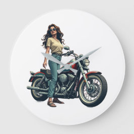 Relógio Grande Motoqueira