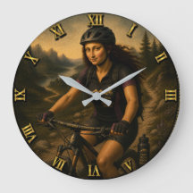 Mountain Biker Funny Mona Lisa