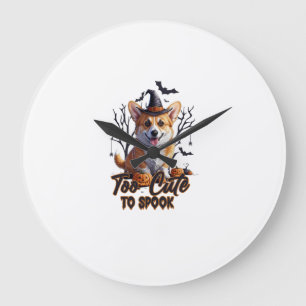 Relógio Grande Muito Fofo Para Assustar Camiseta Funny Halloween