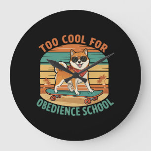 Relógio Grande Muito Legal para o skate de cães da Obedience Scho