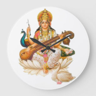 Relógio Grande música hindu da educação das artes da deusa do