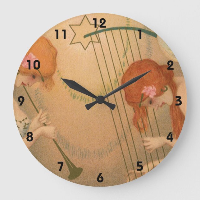 Relógio Grande Músicos vitorianos de anjo, músicos vitorianos, Fl (Frente)