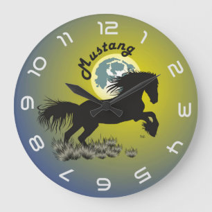 Relógio Grande Mustang Pferdeliebhaber Uhr