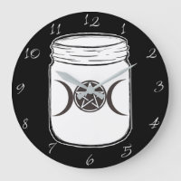 Mystical Magic Moons Triple Goddese Mason Jar
