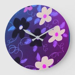 Relógio Grande Na moda Clock com púrpura