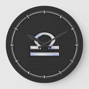 Relógio Grande Na moda Libra - Símbolo Zodiac - Decoração da P