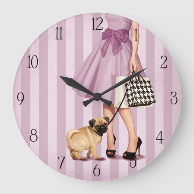 Relógio Grande Na moda promenade (Frente)