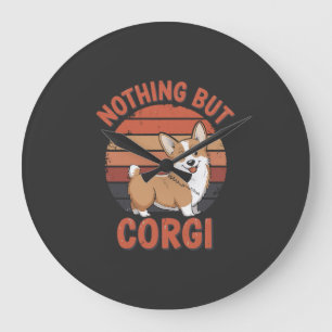 Relógio Grande Nada Além de Corgi