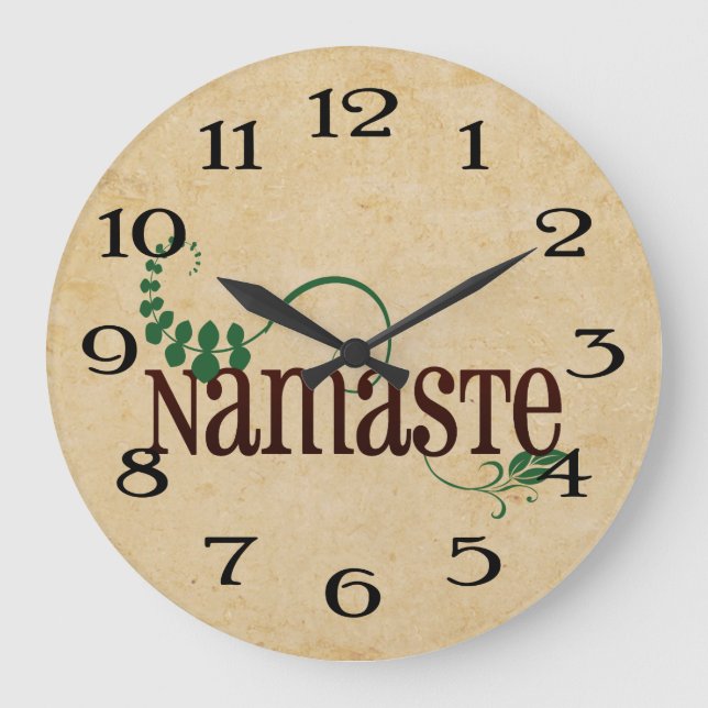 Relógio Grande Namaste Yoga (Frente)