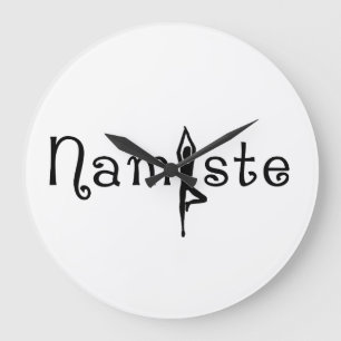 Relógio Grande Namaste Yoga Wall Clock