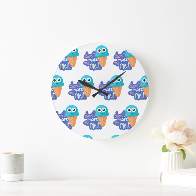 Relógio Grande não me faça derreter sorvete (Lar)