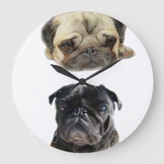 Relógio Grande Não perca a hora estilo pugs
